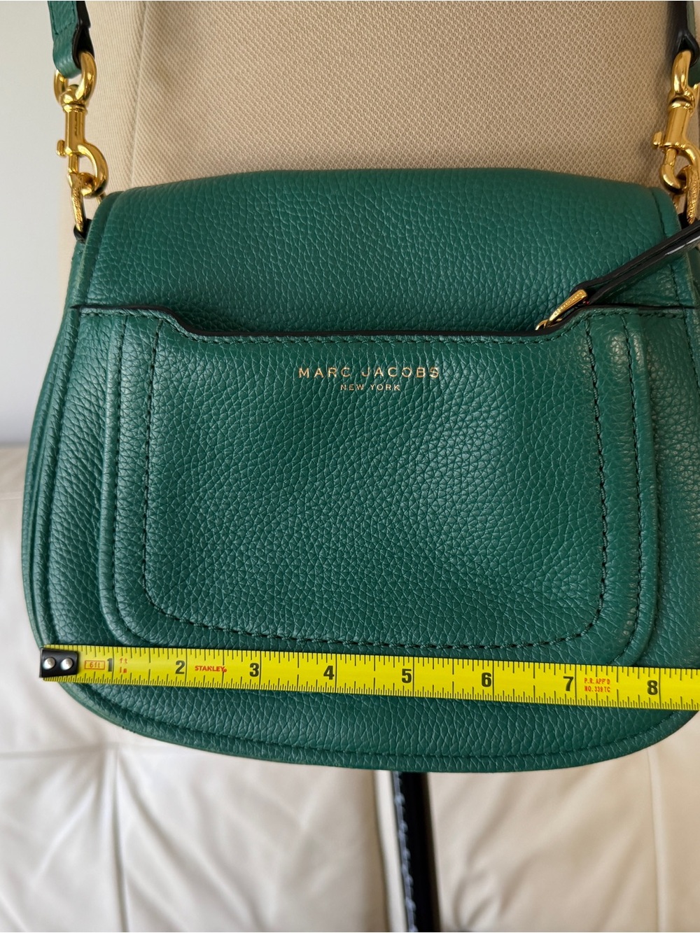 Marc Jacobs Teal Green Pebbled Leather Crossbody - Picture 6 of 11